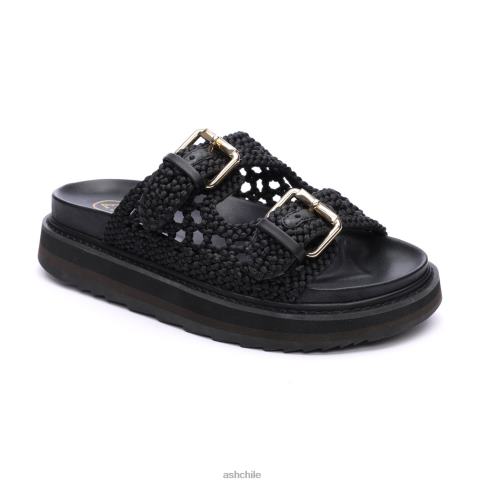 sandalia ursula con plantilla mujer negro R0R6248 ASH sandalias