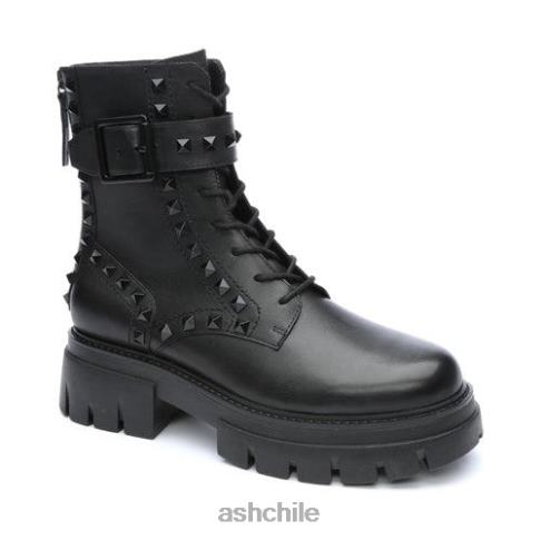 bota militar con tachuelas lucas studs mujer negro R0R6288 ASH botas